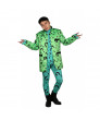 DC Comics Riddler Costume Coat with Full Bodysuit Batman Riddler Cosplay Costume
