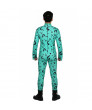 DC Comics Riddler Costume Coat with Full Bodysuit Batman Riddler Cosplay Costume