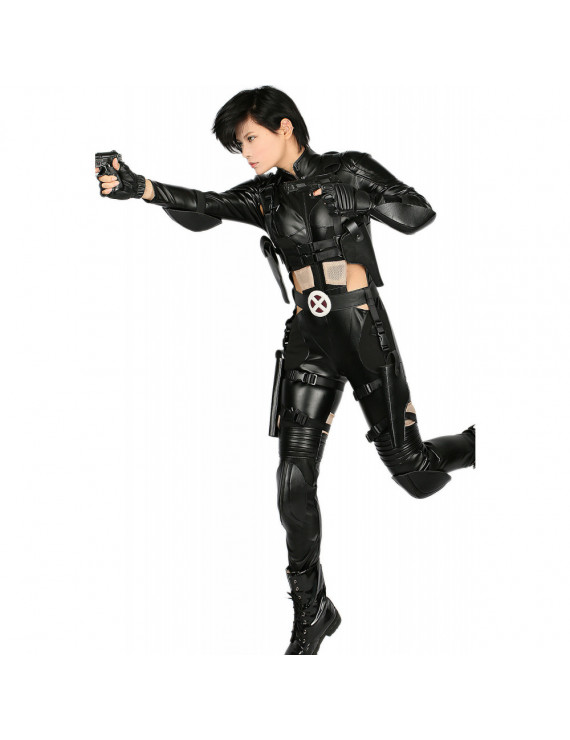 Deadpool 2 Domino PU Leather Cosplay Costume ( free shipping ) - $138.99