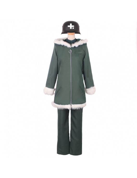 Girls' Last Tour Anime Cosplay Yuri Military Uniform Costume
