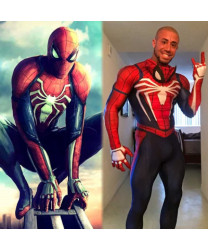 Spiderman PS4 Video Game Cosplay Jumpsuit 