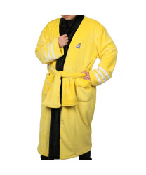 Star Trek Bathrobe Warm Yellow Fleece Robe Movie Cosplay Costume