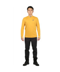 Star Trek Beyond Starfleet Gold Uniform with Emblem Star Trek Cosplay Costume