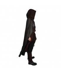 Star Wars Episode VIII The Last Jedi Cosplay Luke Brand New Dark Brown Costume