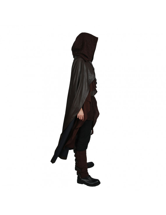 Star Wars Episode VIII The Last Jedi Cosplay Luke Brand New Dark Brown Costume