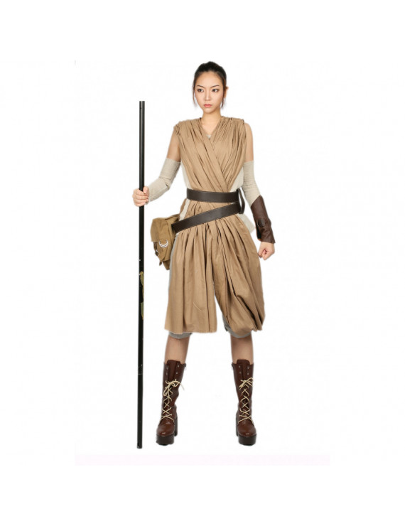 Star Wars Rey Camel Cotton Cosplay Costume