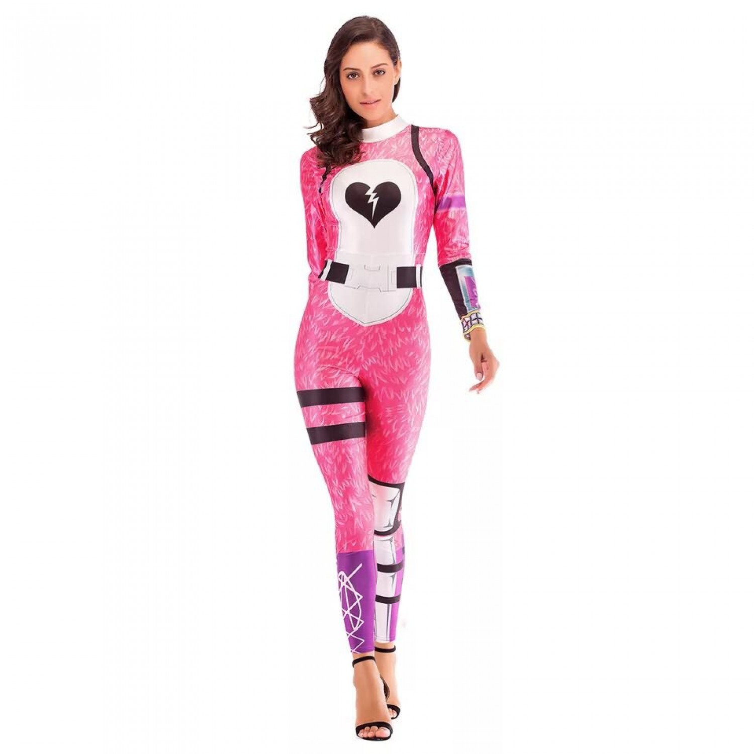 Fortnite Cuddle Team Leader Spandex Jumpsuit Cosplay Costume