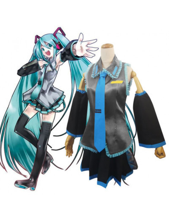 Vocaloid Hatsune Miku Initial Dress Cosplay Costume