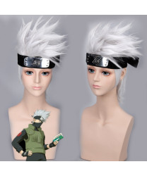 Naruto Hatake Kakashi cosplay wig 30cm Short Gray Party Wigs