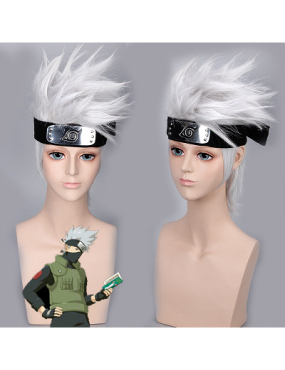 Naruto Hatake Kakashi cosplay wig 30cm Short Gray Party Wigs