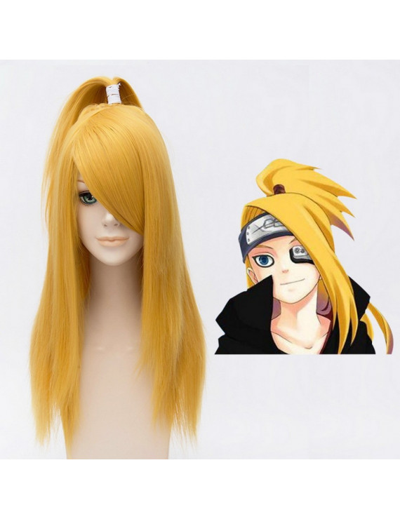 Naruto Deidara Anime Cosplay Costume Wigs 50 CM