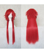 Black Butler Grell Sutcliff Cosplay Wigs Long Straight Red Party Wig 100cm