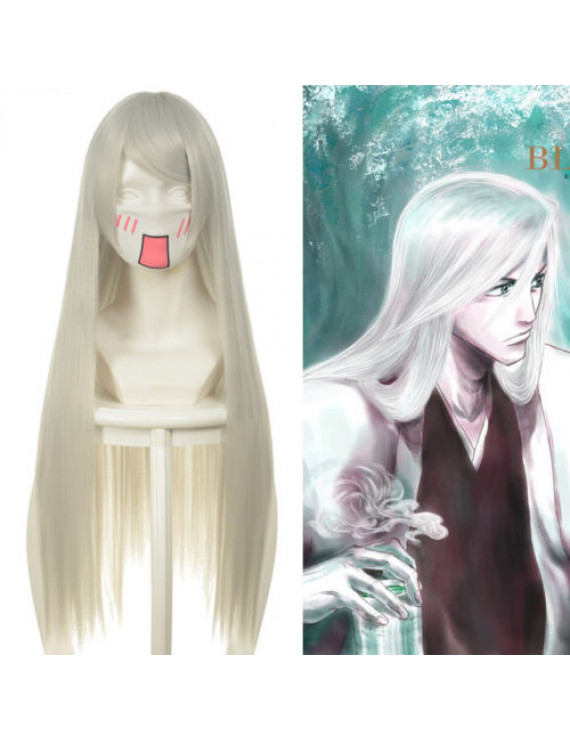 Bleach 13th Division Captain Jushiro Ukitake Cosplay Wigs 