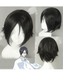 Bleach Uryuu Ishida Cosplay Wigs Black Short Straight Party Wig 32 cm