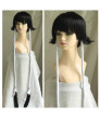 Bleach Soi Fon Cosplay Wigs Long Two Braid Black Party Wig 100cm