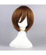 07-Ghost Kasutoru Brown Cosplay Wigs 32 cm
