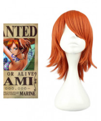 One Piece Nami Short Orange Cosplay Wig