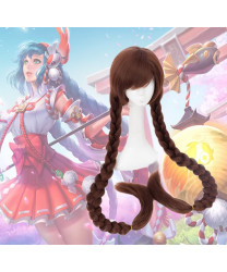 Arena of Valor 5v5 Arena Game Long Da Qiao Two Braid Cosplay Wigs