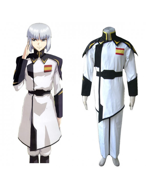 Mobile Suit Gundam ZAFT Army White Captain Clothing Cosplay Costumes