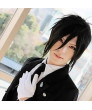 Black Butler Sebastian Michaelis Short Black Japan Anime Cosplay Wigs