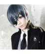 Black Butler Ciel Phantomhive Short Blue Grey Cosplay Wig