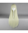 Fashion Light Blonde Long Straight Lolita Wig with Bangs 80CM
