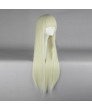 Fashion Light Blonde Long Straight Lolita Wig with Bangs 80CM