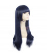 Naruto Shippuden Hinata Hyuga Blue Black Mixed Color Long Straight Cosplay Wig