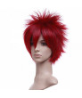 Naruto Sabaku No Gaara Short Wine Red Cosplay Wig