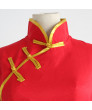 Gintama Kagura Leader Red Cheongsam Cosplay Costume
