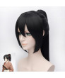 Hakuouki Yukimura Chizuru Yukimura Jiziru 60cm Ponytail Black Cosplay Wig