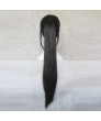 Hakuouki yukimura chizuru Long Black Cosplay Wig + Ponytail 