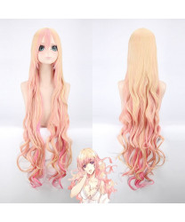 120cm Macross Delta Sheryl Nome Pink Blonde Cosplay Wig