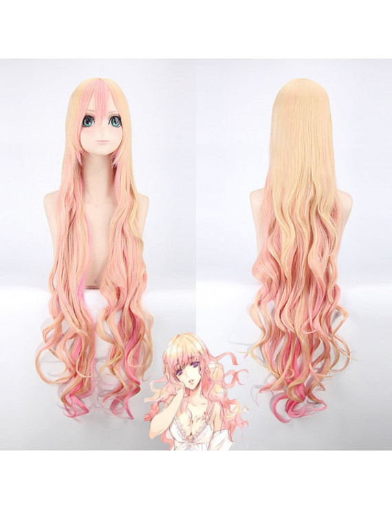 120cm Macross Delta Sheryl Nome Pink Blonde Cosplay Wig