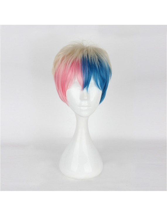 Suicide Squad Harley Quinn Short Straight Anime Cosplay Wig