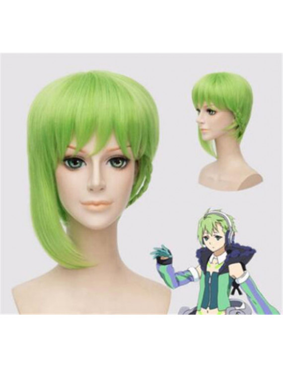 Macross Delta Reina Prowler Green Cosplay Wig 