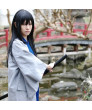 Gintama Katsura Kotarou Long Black Straight Cosplay Wig