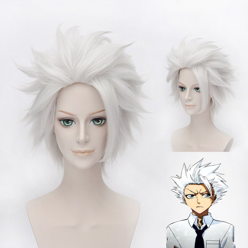 Bleach Anime Hitsugaya Toushirou Cosplay Hair Wig ( free shipping