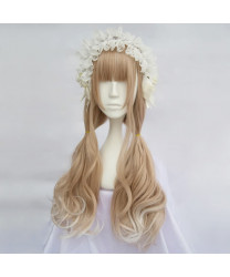 Long Wavy Light Brown Mixed Color Synthetic Ombre Lolita Wig