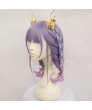 Medium Wavy Mixed Ash Purple Synthetic Ombre Lolita Wig