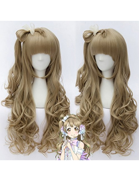 Love Live! Minami Kotori Long Curly Flaxen Cosplay Wig