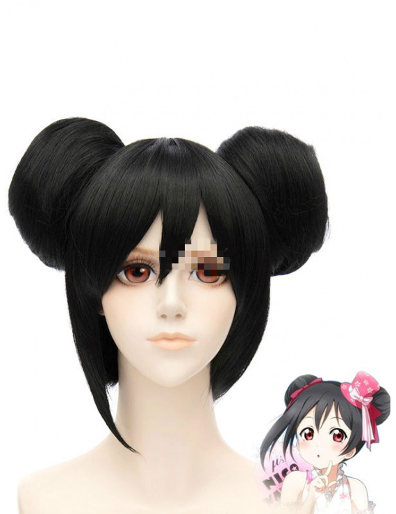 Love Live! Yazawa Niko Black Color Cosplay Party Wig