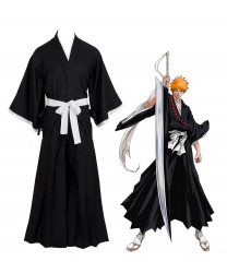 Bleach Kurosaki Ichigo Robe Cloak Coat Anime Cosplay Costume