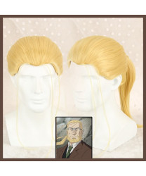 Fullmetal Alchemist Hohenheim Elric Golden Cosplay Wig