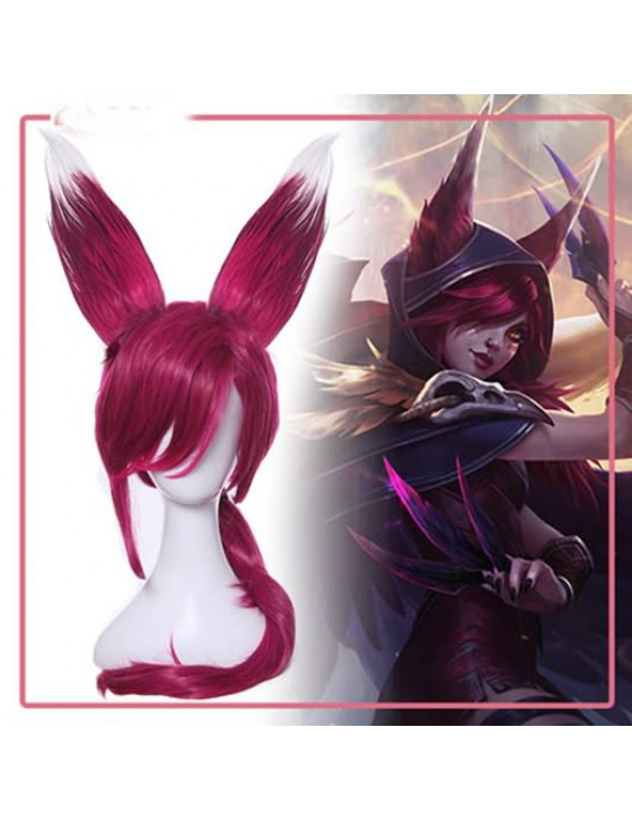 League Of Legends LOL Xayah The Rebel Cosplay Wig 