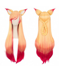 League of Legends LoL Star Ahri Star Guardian Cosplay Wig