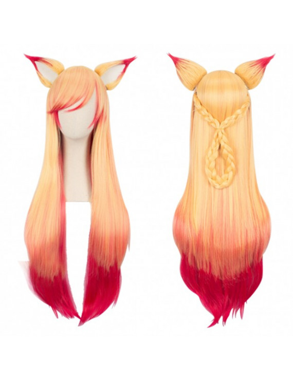 League of Legends LoL Star Ahri Star Guardian Cosplay Wig