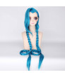 League of Legends LOL Loose Cannon Jinx Blue Cosplay Wig
