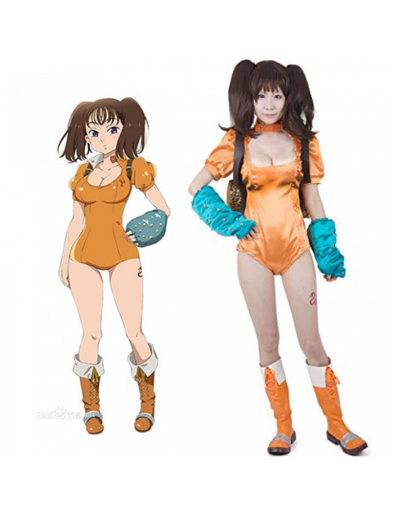 The Seven Deadly Sins Diane Serpent's Sin of Envy Dress Cosplay Costume