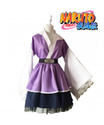 Naruto Shippuden Hyuga Hinata Lolita Kimono Dress Halloween Cosplay Costume